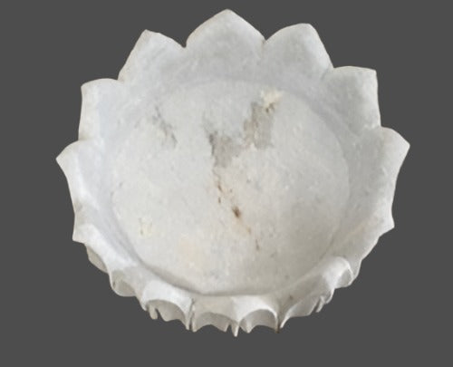 Marble flower bowl 073