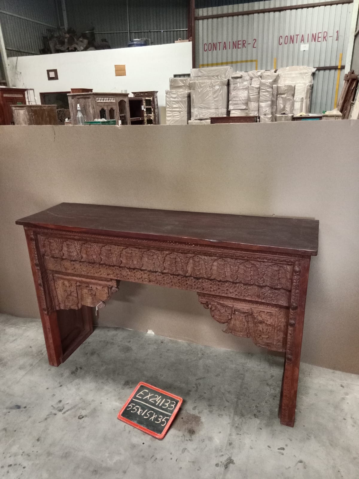 WOODEN BEAM CONSOLE TABLE 127