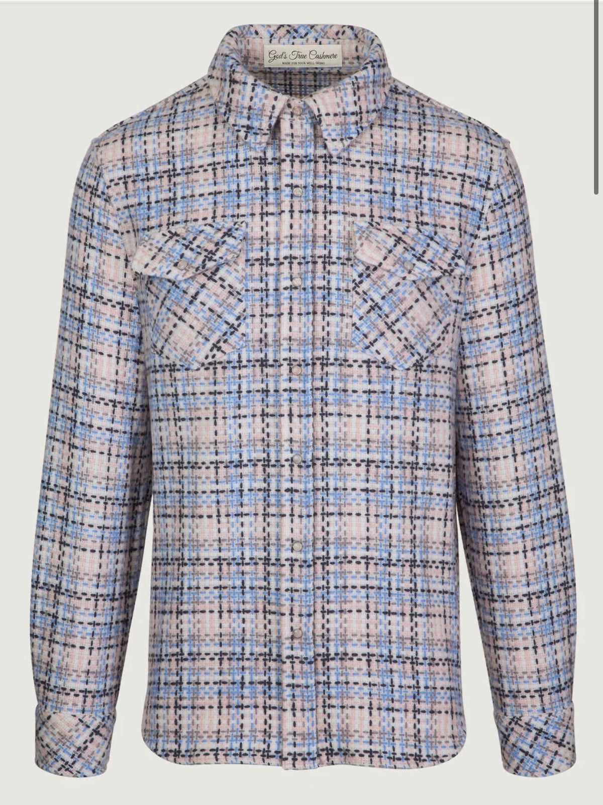 GTC Rosewood Waffle Cashmere Shirt