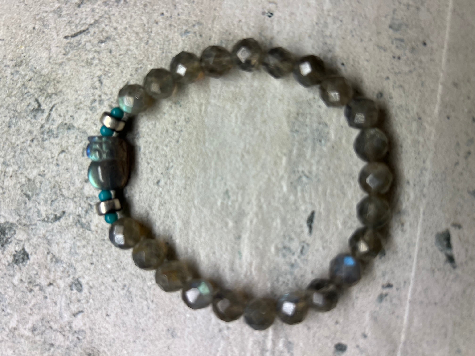 .925 Labradorite Turquoise Bracelet