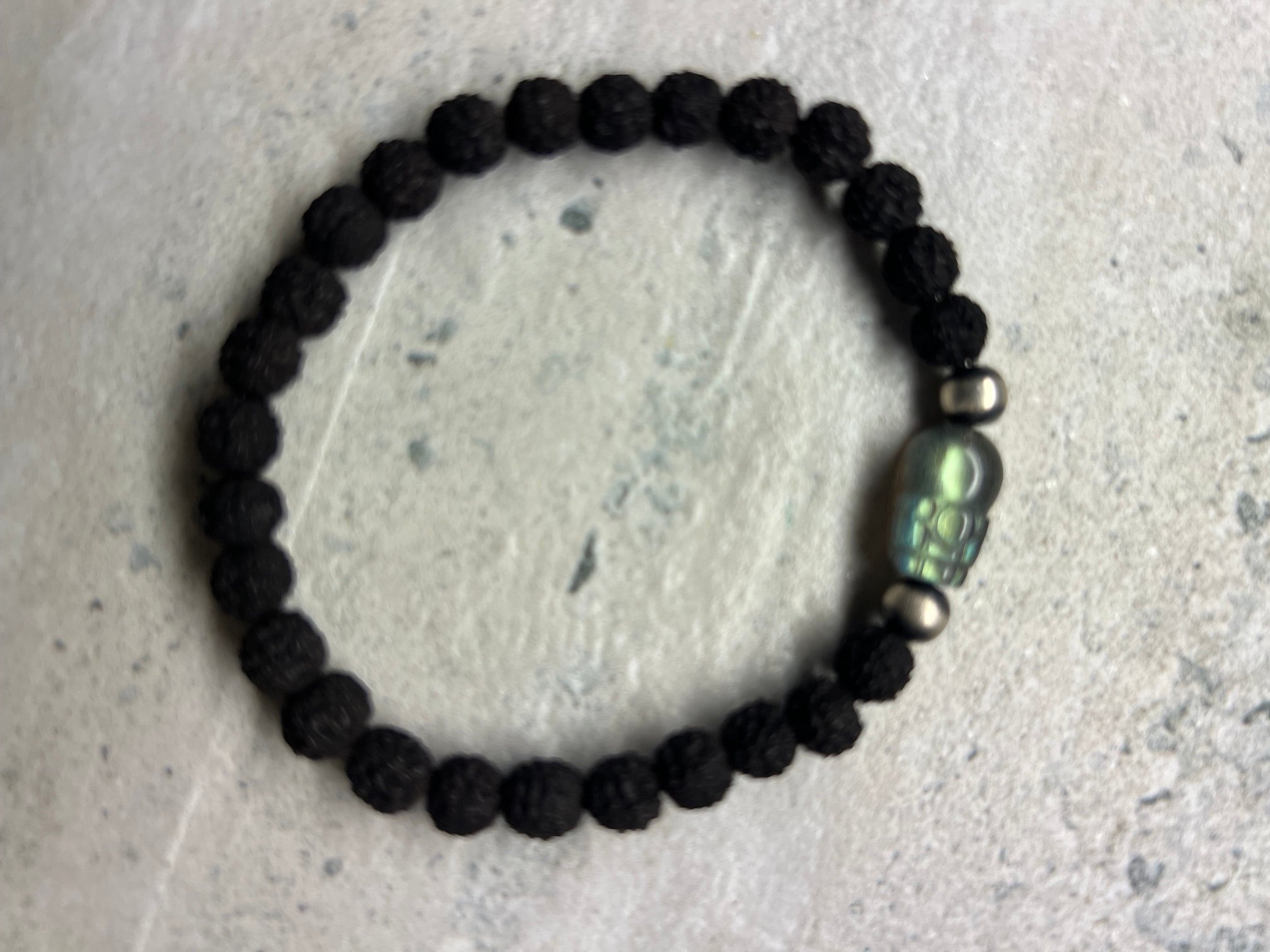 .925 Rudraksha Labradorite Bracelet