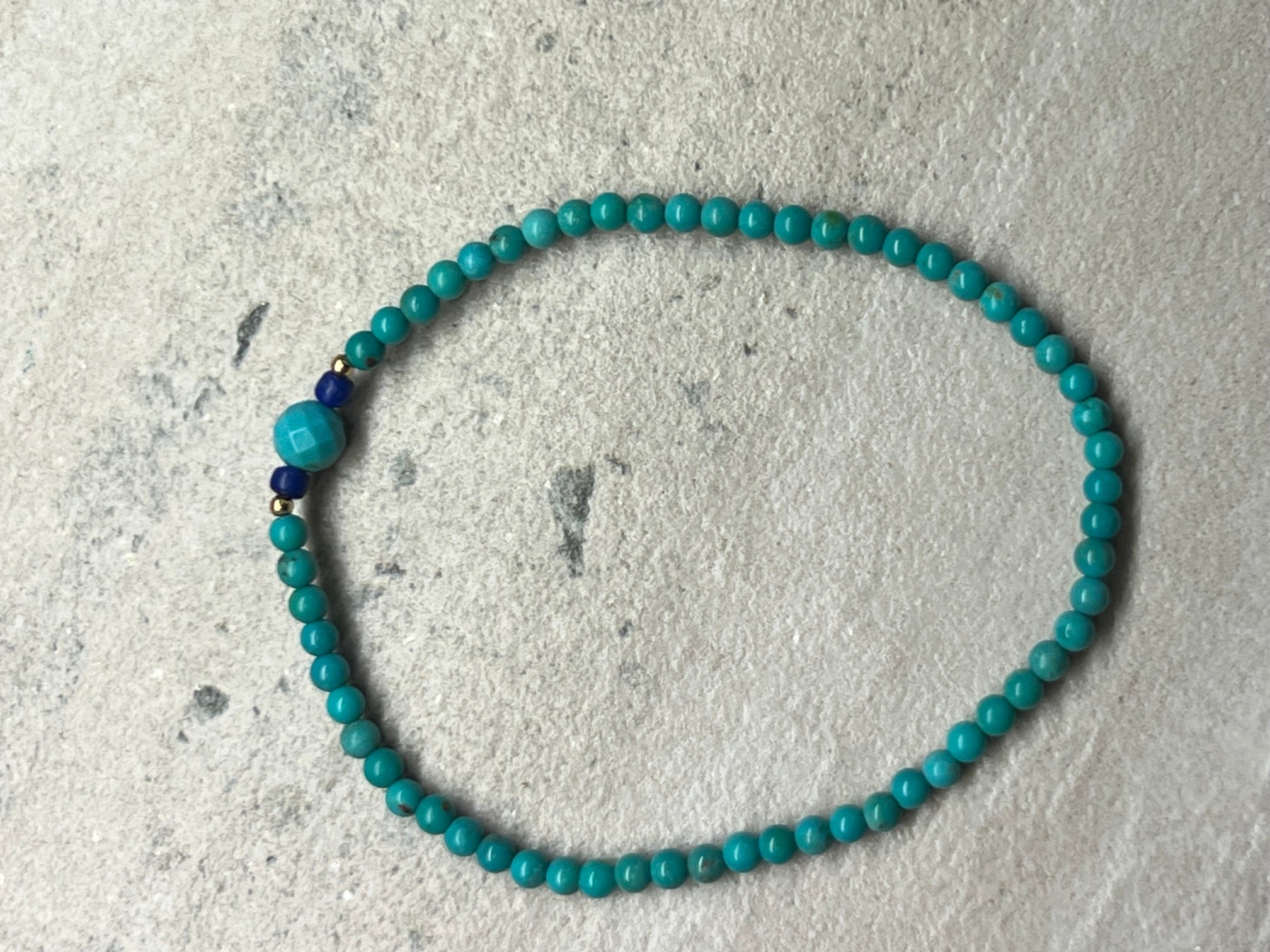18Kt Turquoise Lapis Bracelet