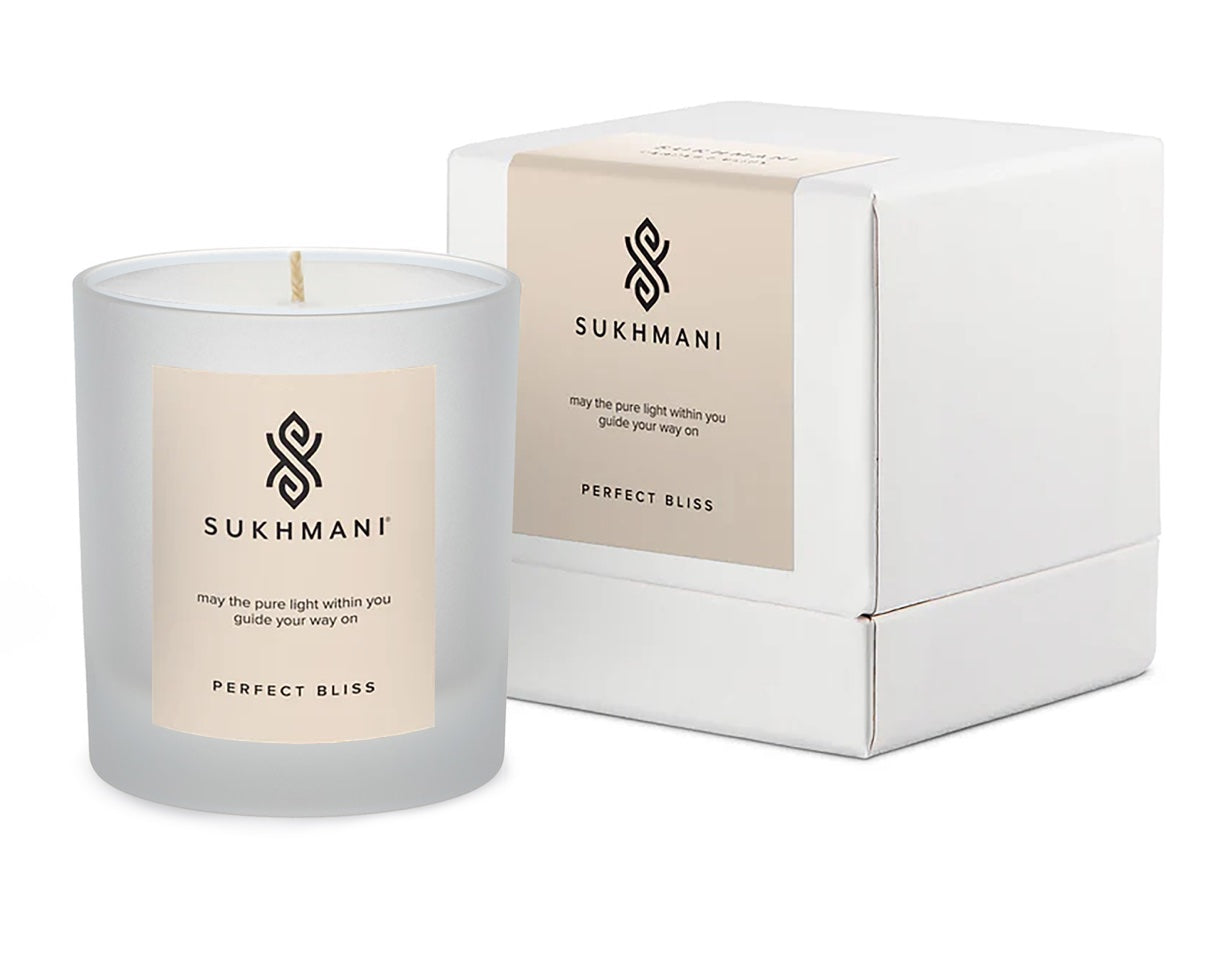 Signature Sukhmani Candle Perfect Bliss in Blush Matte Vessel with Box