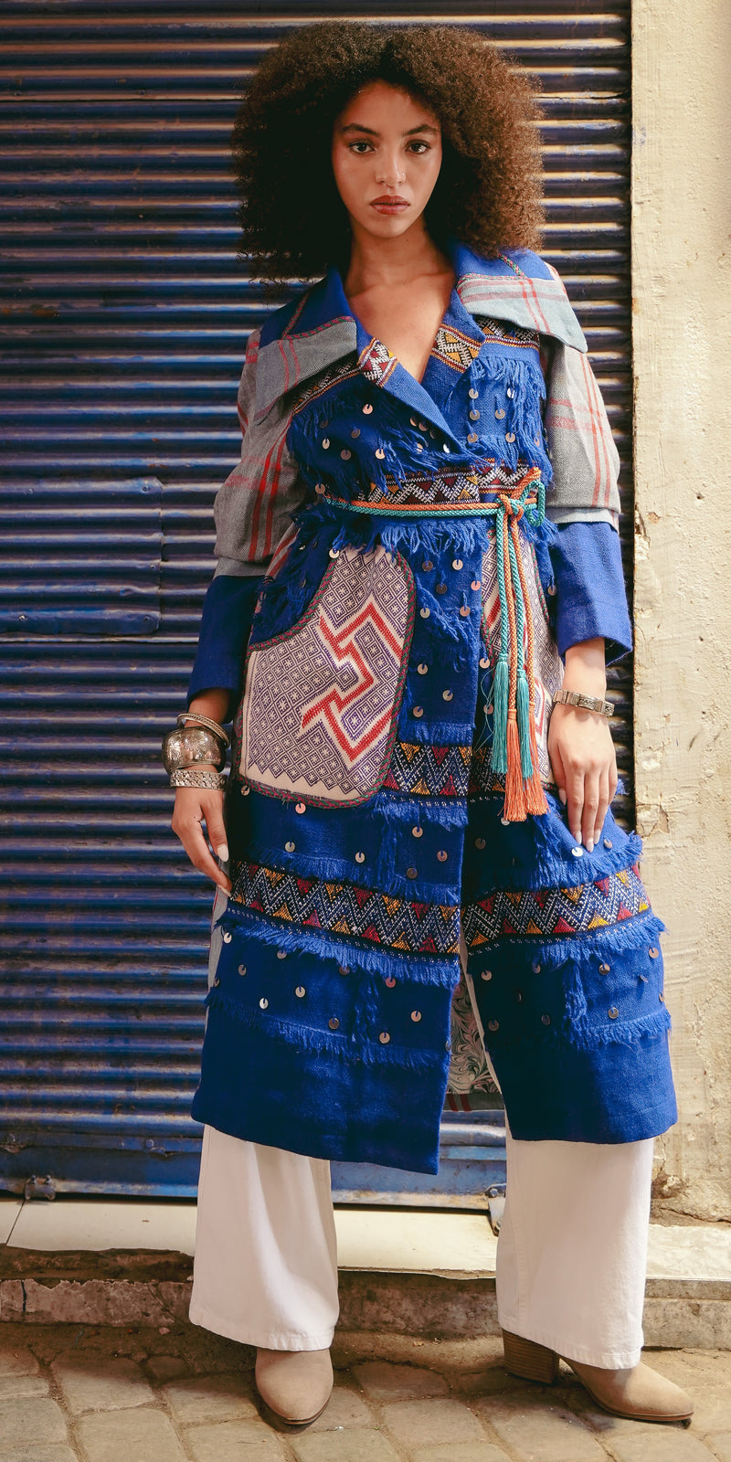 Majorelle Blue Trench Coat 106