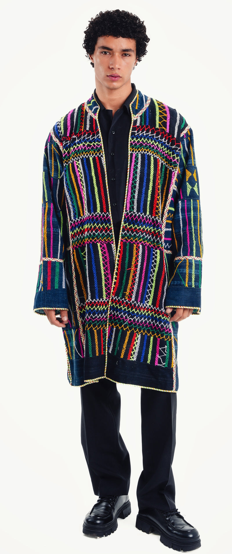 Medina Maze Midi Mud Cloth Desert Duster 11