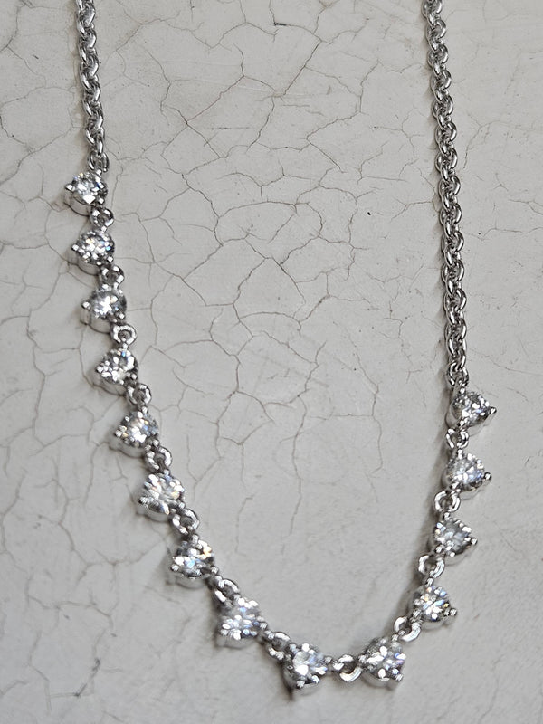 KW Chain w/ Dia Dangles 1.5ct tw Necklace