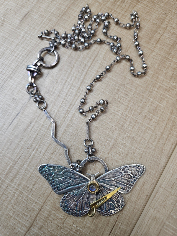 Butterfly pendant necklace