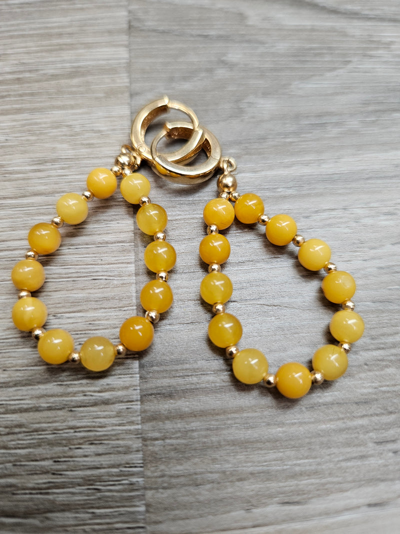 B'scotch Amber Drop Earrings