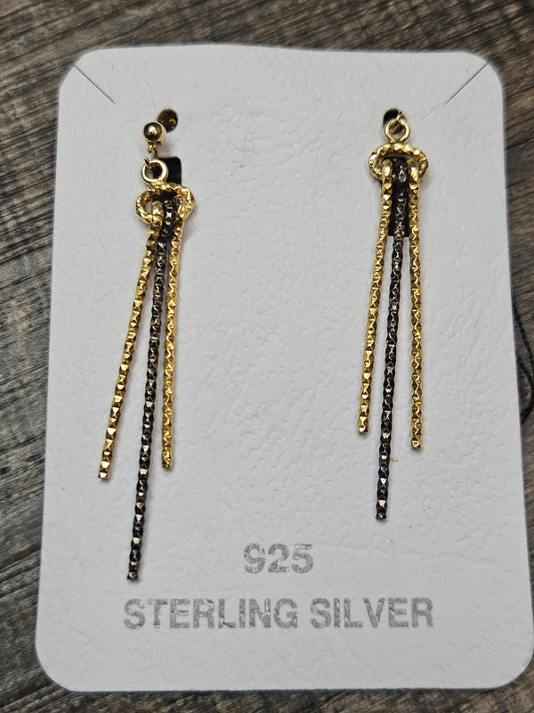 .925 GF Strings of Chain Earrings