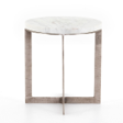 Round Nightstand - Brushed Nickel 270