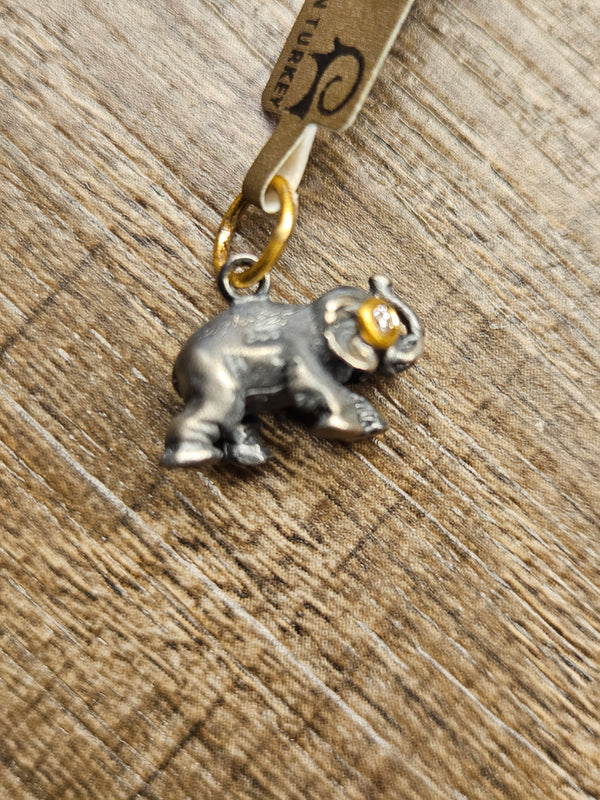 Elephart diamond, 24k gold