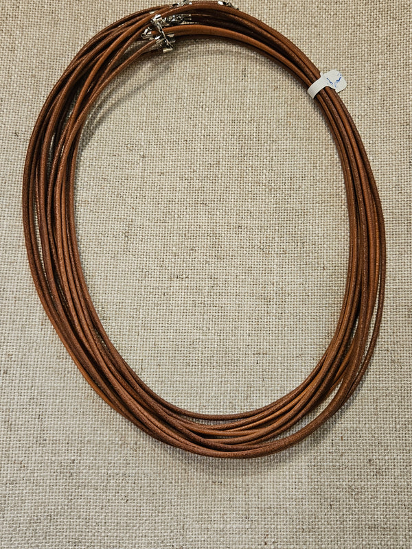 Brown Leather Cord 18" 816