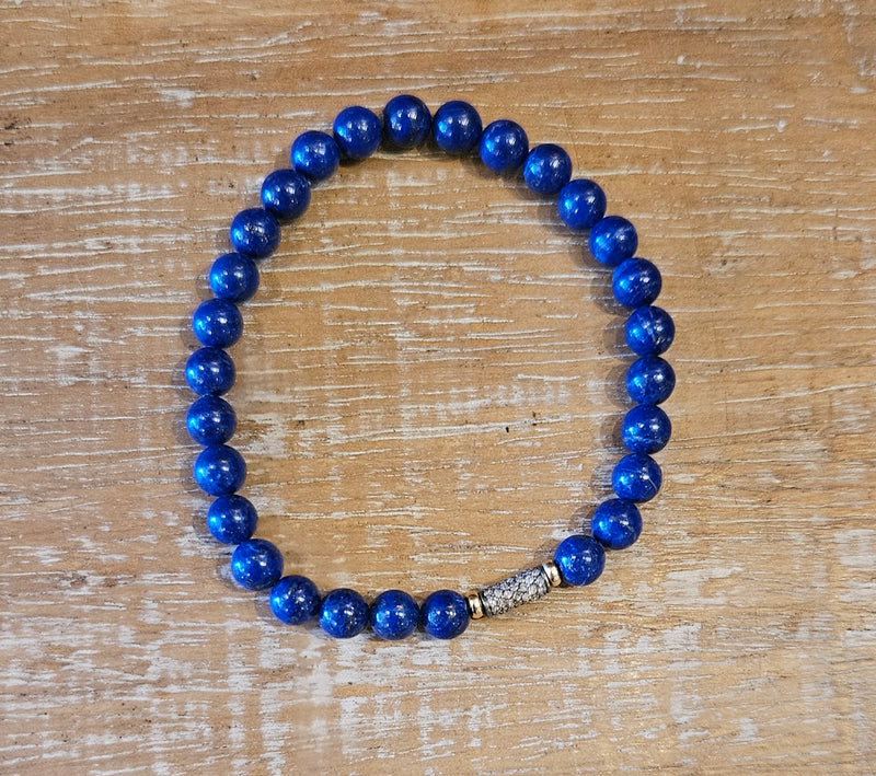 18kt Lapis/Diamond Bracelet 981