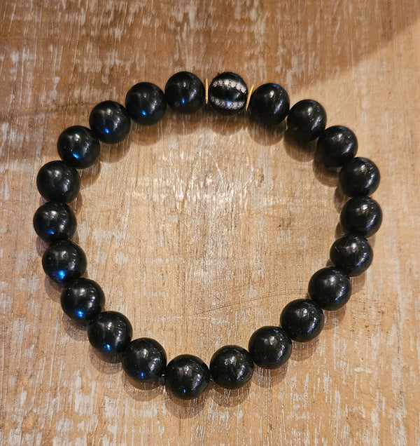 20kt Diamond Shunuite Bracelet 989