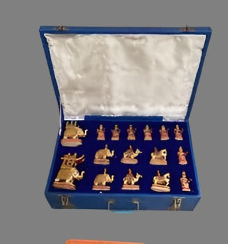 WD ,BONE PAINTED CHESS SET 062