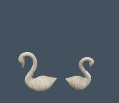 MARBLE CRANE PAIR 066