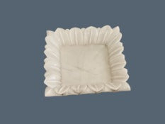 MARBLE FLOWER PLATE 077