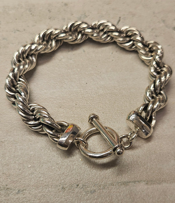 Bali Twisted Rope Bracelet .925  9" 509