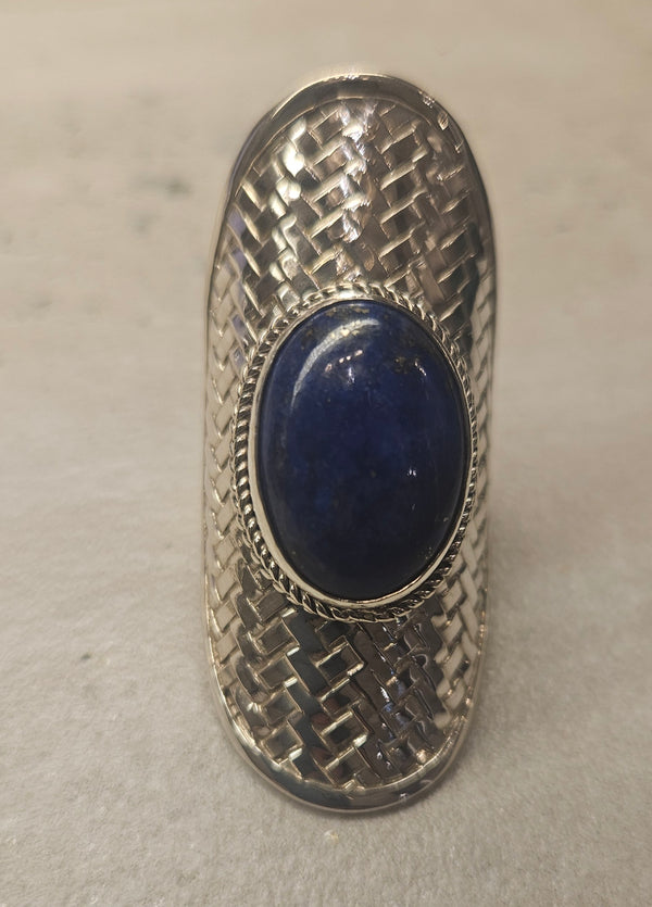 Lapis Weave Ring .925 518