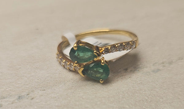 Emerald Ring 18kt Gold 531