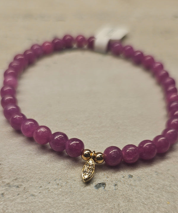 Ruby/Diamond 18kt gold bracelet 566