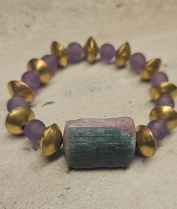 Paraiba Tourmaline/Amethyst Bracelet GP