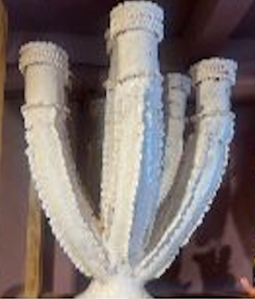 Shiny White Candelabra