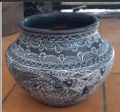 Burnished Floral Grande Bowl