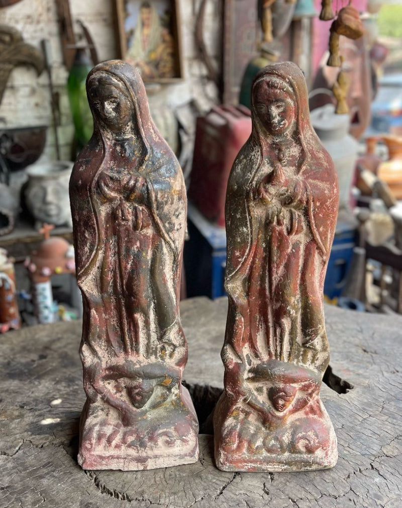 Reddish Painted Virgin Mary