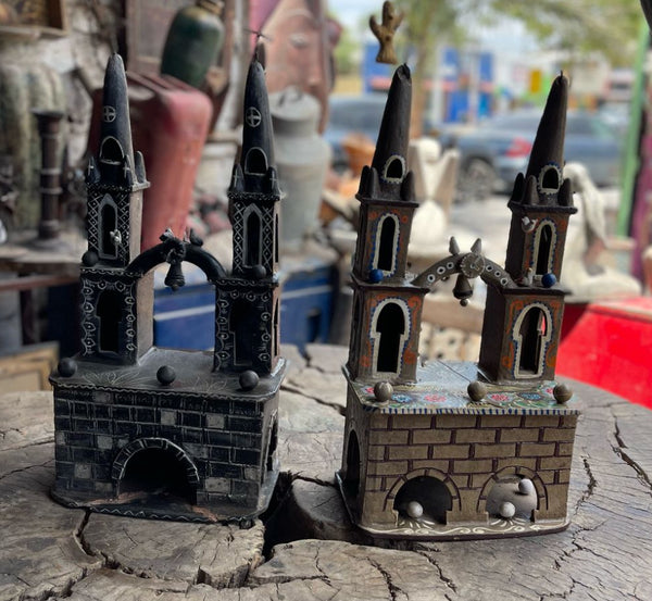 Tall vintage Templo. Painted