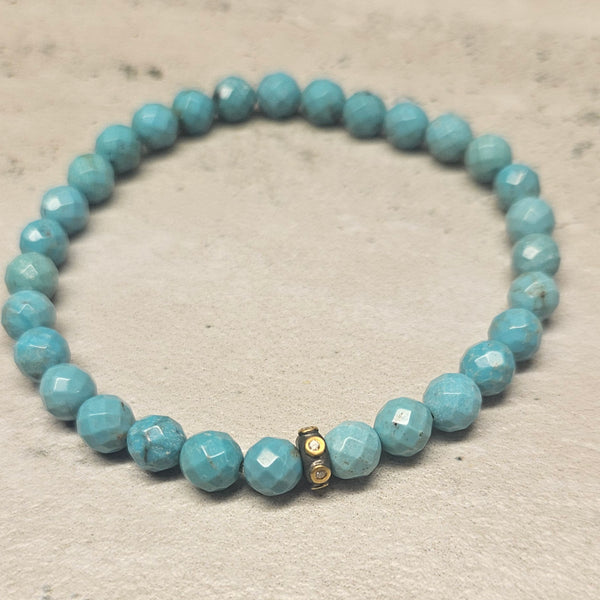 Turquoise , Diamond Bracelet,  18kt 726