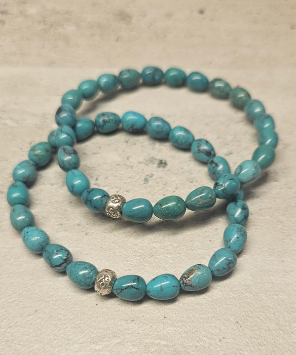 Teardrop Turquoise Bracelet .925 729
