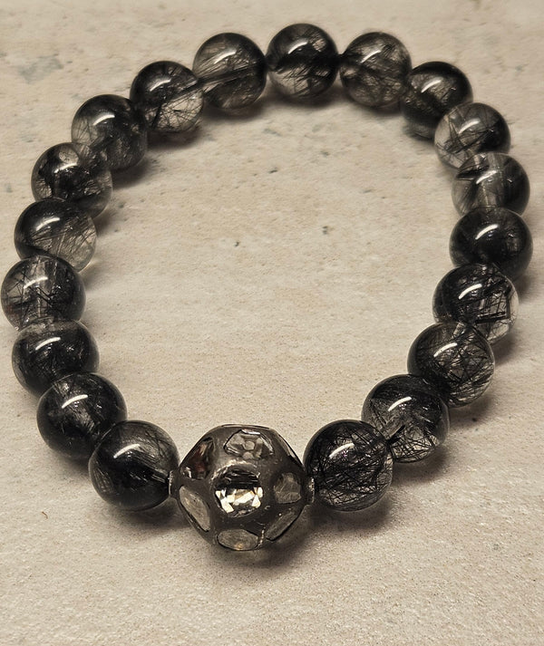Tourmaliated Quartz Diamond Bracelet 738