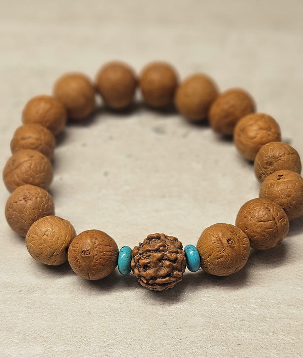 Bodhi bead, Turquoise Bracelet 748