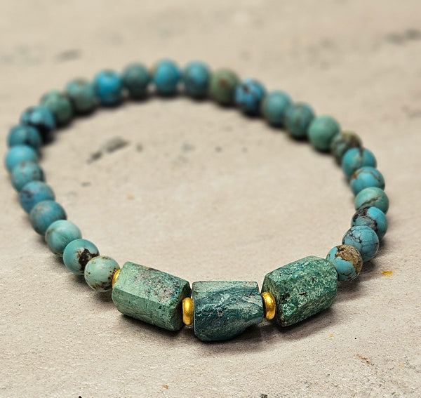 20kt Gold Turquoise Bracelet 761