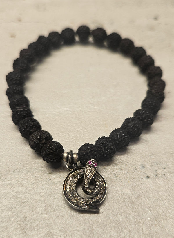 .925 Diamond Charm Rudraksha 770