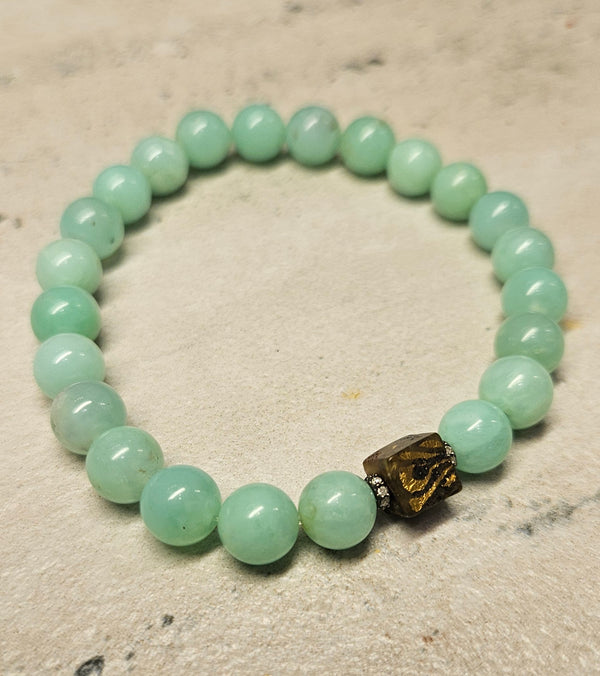 Chrysoprase, Diamond Bracelet 775