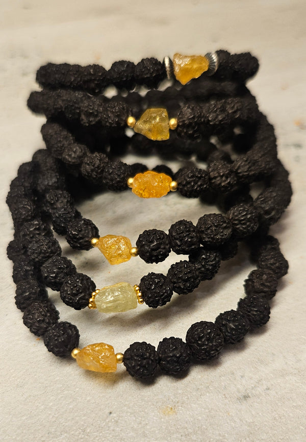 .925 Beryl, Rudraksha  Bracelet 777