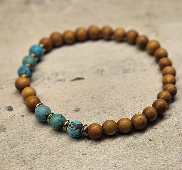 Sandalwood Turquoise Bracelet 789