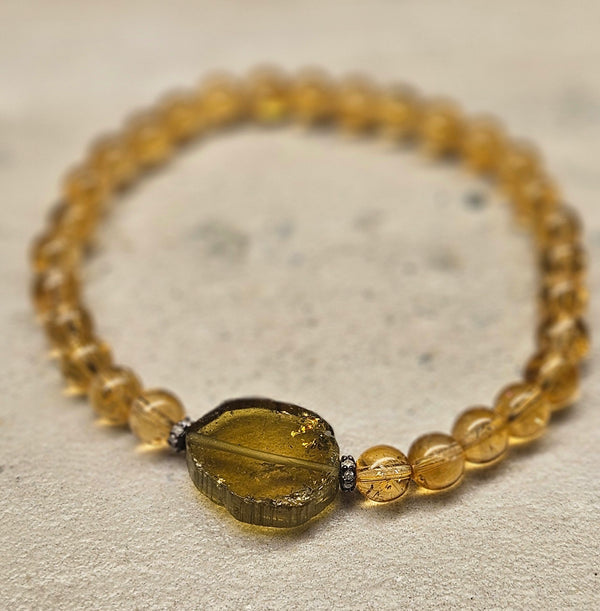 Citrine, Tourmaline Bracelet 790