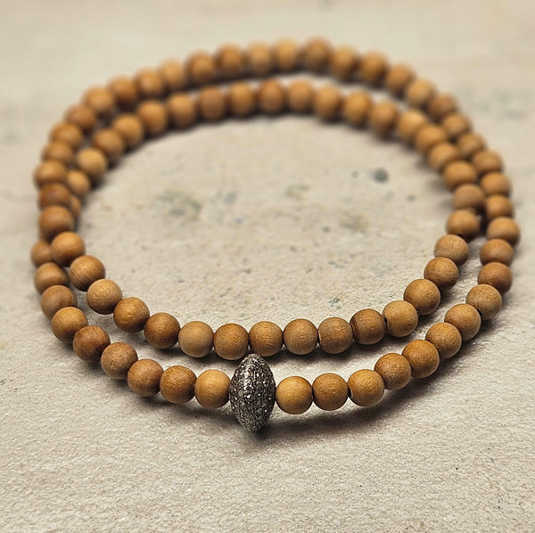 .925 Sandalwood, Diamond Bracelet 793