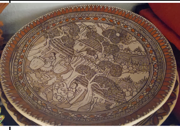 Hand painted plate 814