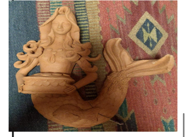Small Clay Mermaid 817