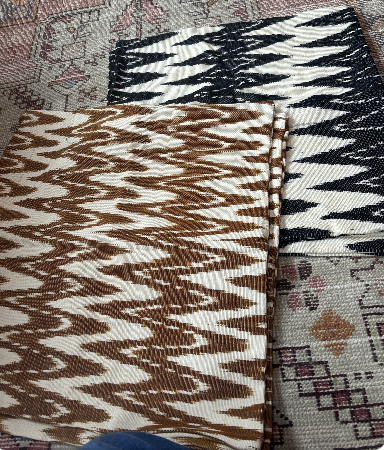 Flame Print 2 Color Guatemala Pillow 861