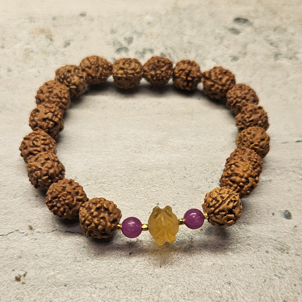 18kt Rudy/Citrine Rudraksha 200