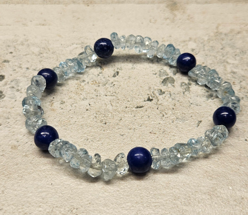 Aquamarie Lapis Bracelet 205