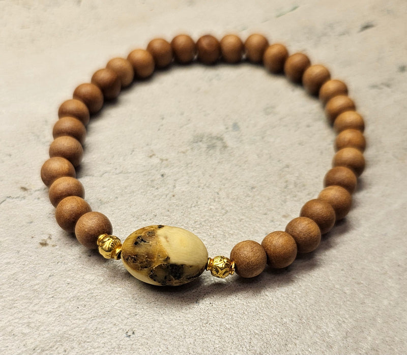 18kt Sandalwood, Amber Bracelet 207