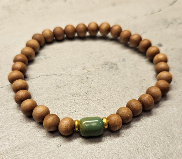 20kt Sandalwood Turquoise Bracelet 208