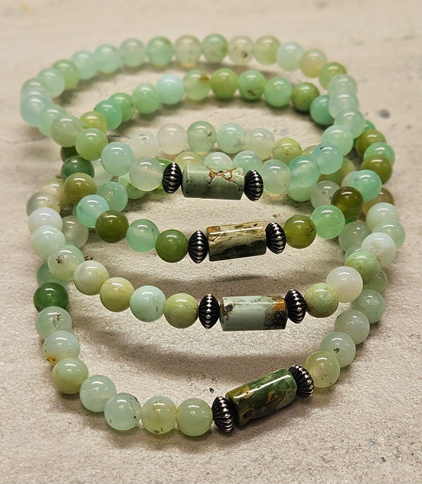 Chrysoprase/ Turquoise Bracelet 225