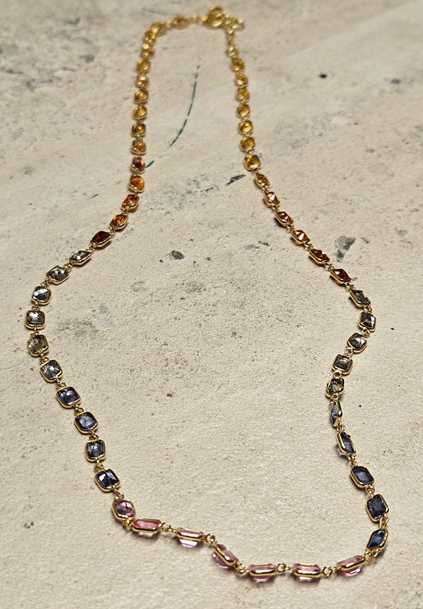 Multi Sapphire Necklace 232